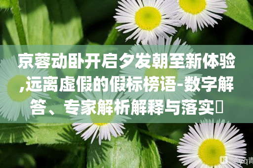 京蓉動(dòng)臥開啟夕發(fā)朝至新體驗(yàn),遠(yuǎn)離虛假的假標(biāo)榜語-數(shù)字解答、專家解析解釋與落實(shí)?