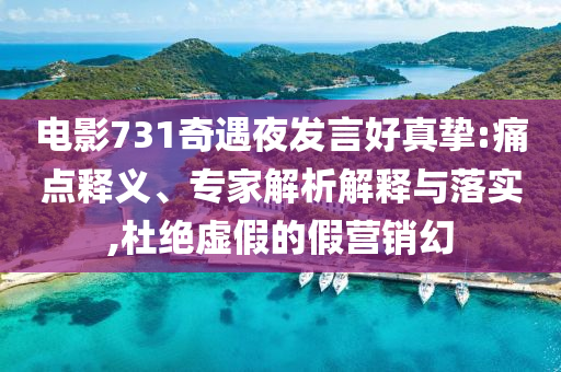 電影731奇遇夜發(fā)言好真摯:痛點釋義、專家解析解釋與落實,杜絕虛假的假營銷幻
