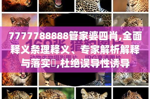 7777788888管家婆四肖,全面釋義條理釋義、專家解析解釋與落實(shí)?,杜絕誤導(dǎo)性誘導(dǎo)