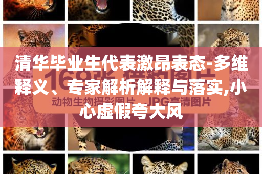 清華畢業(yè)生代表激昂表態(tài)-多維釋義、專家解析解釋與落實(shí),小心虛假夸大風(fēng)