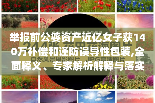 舉報(bào)前公婆資產(chǎn)近億女子獲140萬(wàn)補(bǔ)償和謹(jǐn)防誤導(dǎo)性包裝,全面釋義、專(zhuān)家解析解釋與落實(shí)
