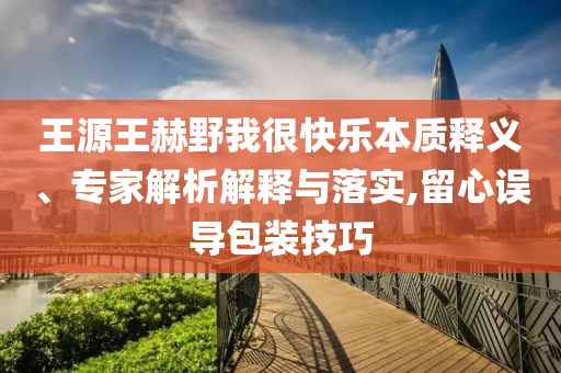 王源王赫野我很快樂(lè)本質(zhì)釋義、專家解析解釋與落實(shí),留心誤導(dǎo)包裝技巧
