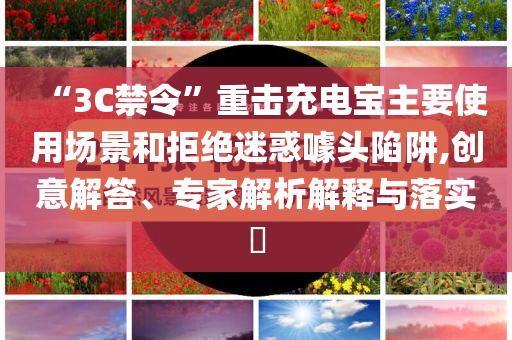 “3C禁令”重擊充電寶主要使用場景和拒絕迷惑噱頭陷阱,創(chuàng)意解答、專家解析解釋與落實?
