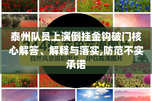 泰州隊員上演倒掛金鉤破門核心解答、解釋與落實,防范不實承諾