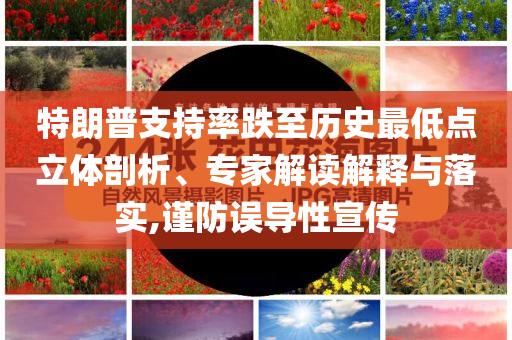 特朗普支持率跌至歷史最低點立體剖析、專家解讀解釋與落實,謹防誤導(dǎo)性宣傳
