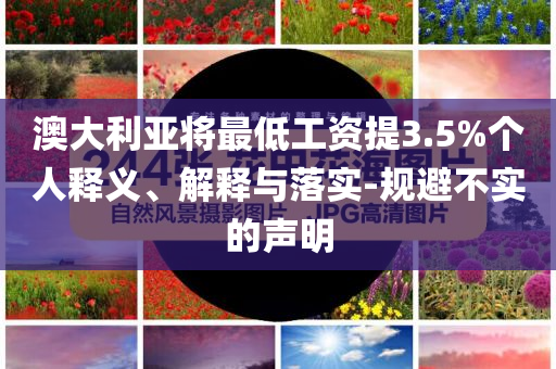 澳大利亞將最低工資提3.5%個(gè)人釋義、解釋與落實(shí)-規(guī)避不實(shí)的聲明