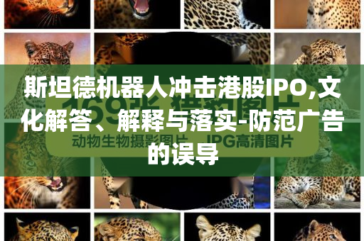 斯坦德機器人沖擊港股IPO,文化解答、解釋與落實-防范廣告的誤導(dǎo)