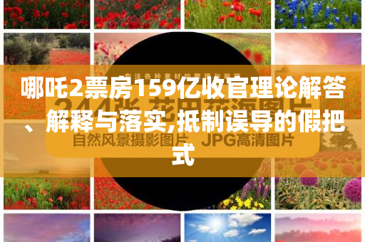 哪吒2票房159億收官理論解答、解釋與落實(shí),抵制誤導(dǎo)的假把式
