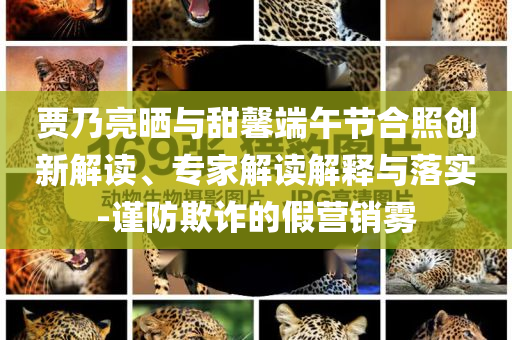 賈乃亮?xí)衽c甜馨端午節(jié)合照創(chuàng)新解讀、專家解讀解釋與落實(shí)-謹(jǐn)防欺詐的假營銷霧