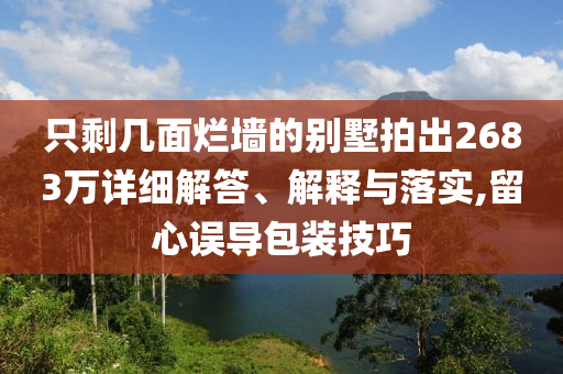 只剩幾面爛墻的別墅拍出2683萬(wàn)詳細(xì)解答、解釋與落實(shí),留心誤導(dǎo)包裝技巧