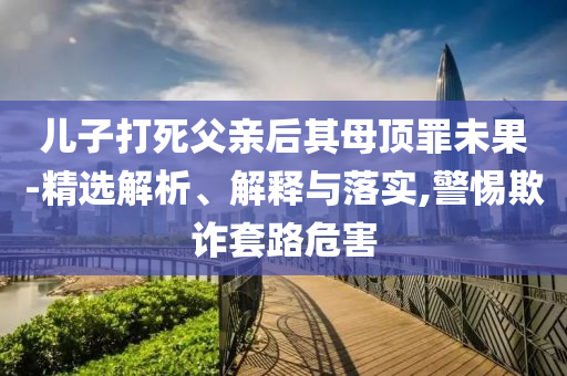 兒子打死父親后其母頂罪未果-精選解析、解釋與落實(shí),警惕欺詐套路危害