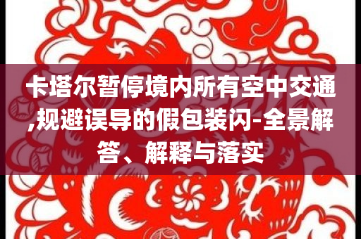 卡塔爾暫停境內(nèi)所有空中交通,規(guī)避誤導(dǎo)的假包裝閃-全景解答、解釋與落實(shí)