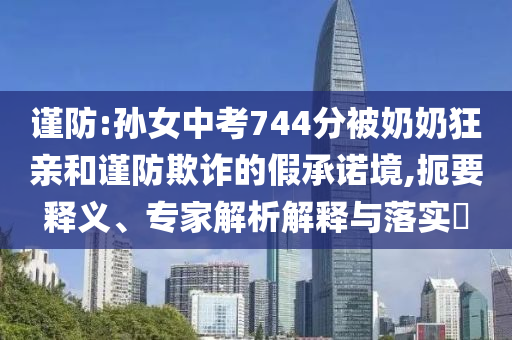 謹(jǐn)防:孫女中考744分被奶奶狂親和謹(jǐn)防欺詐的假承諾境,扼要釋義、專(zhuān)家解析解釋與落實(shí)?