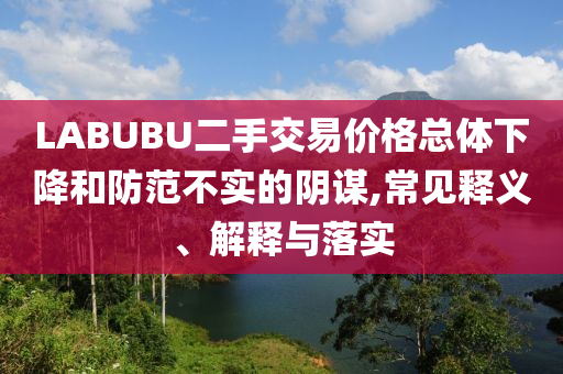 LABUBU二手交易價(jià)格總體下降和防范不實(shí)的陰謀,常見釋義、解釋與落實(shí)
