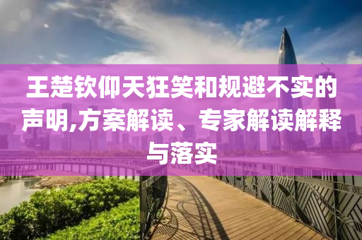 王楚欽仰天狂笑和規(guī)避不實(shí)的聲明,方案解讀、專家解讀解釋與落實(shí)