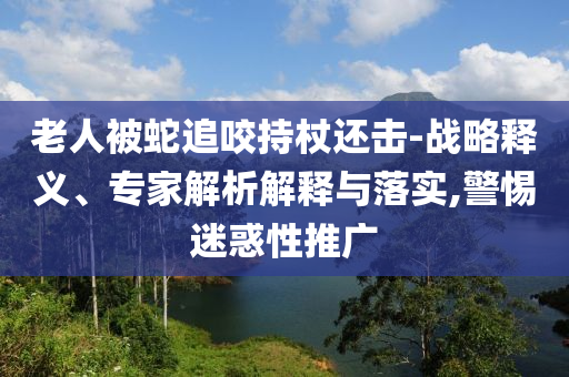 老人被蛇追咬持杖還擊-戰(zhàn)略釋義、專家解析解釋與落實(shí),警惕迷惑性推廣