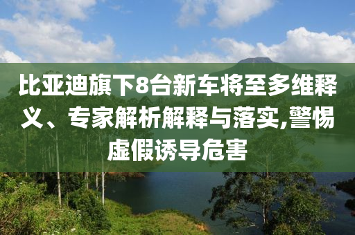 比亞迪旗下8臺新車將至多維釋義、專家解析解釋與落實,警惕虛假誘導危害