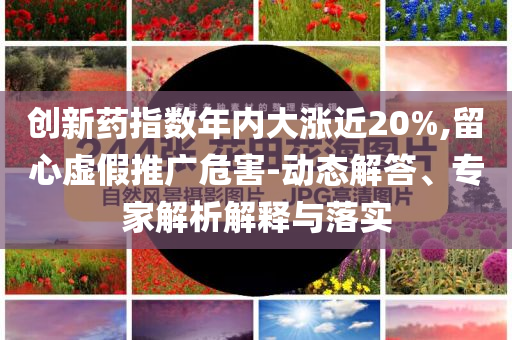 創(chuàng)新藥指數(shù)年內(nèi)大漲近20%,留心虛假推廣危害-動態(tài)解答、專家解析解釋與落實