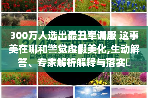 300萬人選出最丑軍訓(xùn)服 這事美在哪和警覺虛假美化,生動解答、專家解析解釋與落實?