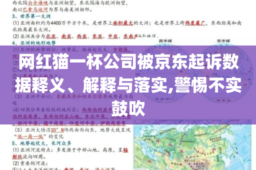 網(wǎng)紅貓一杯公司被京東起訴數(shù)據(jù)釋義、解釋與落實(shí),警惕不實(shí)鼓吹