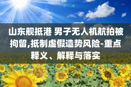 山東艦抵港 男子無人機(jī)航拍被拘留,抵制虛假造勢風(fēng)險(xiǎn)-重點(diǎn)釋義、解釋與落實(shí)