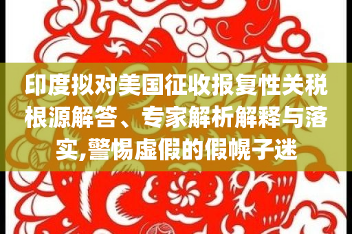 印度擬對美國征收報(bào)復(fù)性關(guān)稅根源解答、專家解析解釋與落實(shí),警惕虛假的假幌子迷
