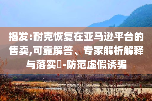 揭發(fā):耐克恢復(fù)在亞馬遜平臺的售賣,可靠解答、專家解析解釋與落實(shí)?-防范虛假誘騙
