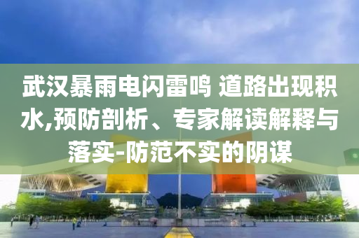 武漢暴雨電閃雷鳴 道路出現(xiàn)積水,預(yù)防剖析、專(zhuān)家解讀解釋與落實(shí)-防范不實(shí)的陰謀