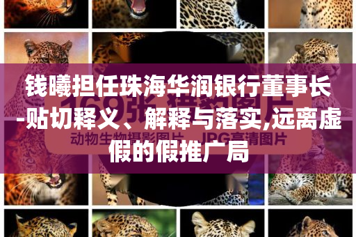 錢曦擔任珠海華潤銀行董事長-貼切釋義、解釋與落實,遠離虛假的假推廣局