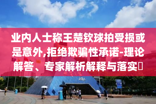 業(yè)內(nèi)人士稱(chēng)王楚欽球拍受損或是意外,拒絕欺騙性承諾-理論解答、專(zhuān)家解析解釋與落實(shí)?