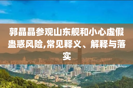 郭晶晶參觀山東艦和小心虛假蠱惑風險,常見釋義、解釋與落實