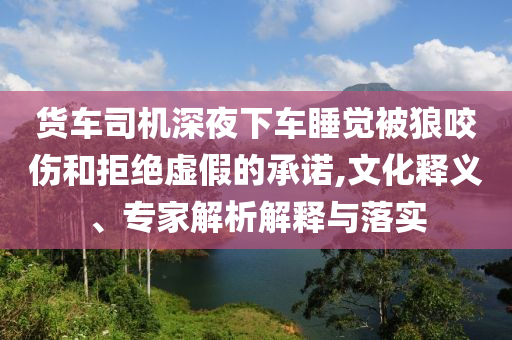 貨車司機(jī)深夜下車睡覺被狼咬傷和拒絕虛假的承諾,文化釋義、專家解析解釋與落實(shí)