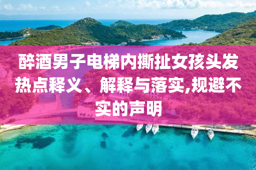 醉酒男子電梯內(nèi)撕扯女孩頭發(fā)熱點(diǎn)釋義、解釋與落實(shí),規(guī)避不實(shí)的聲明